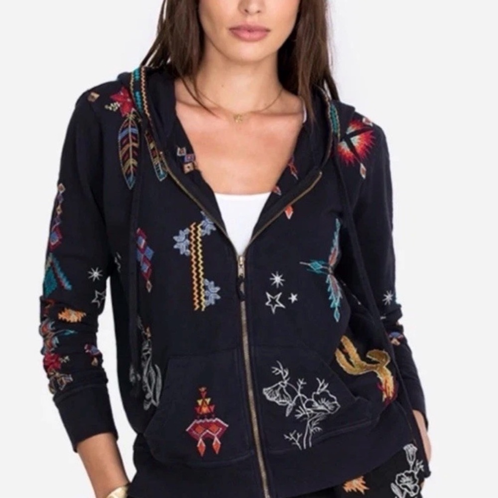 Johnny Was Saguaro Modern Zip-Up Hoodie NWOT $380 size XXL